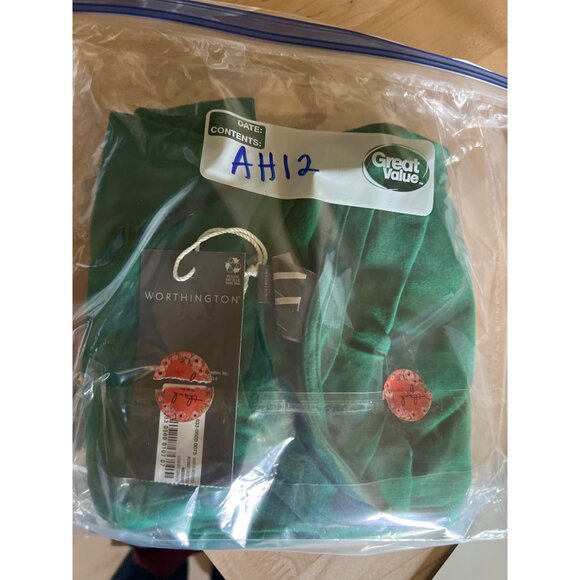 Worthington Puff Sleeve Knit Top Luxury Green Size Medium NWT - Picture 12 of 12